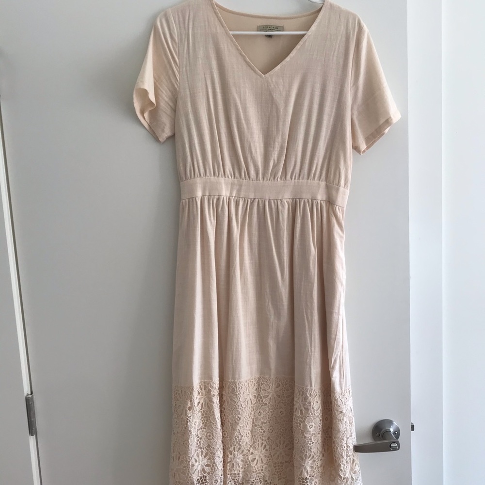 Yes-length Cream colored dress